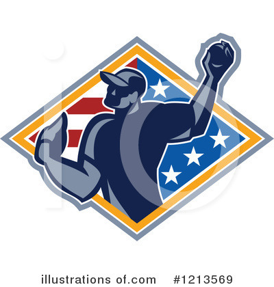 Royalty-Free (RF) Baseball Clipart Illustration by patrimonio - Stock Sample #1213569