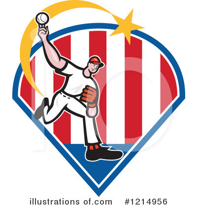 Royalty-Free (RF) Baseball Clipart Illustration by patrimonio - Stock Sample #1214956