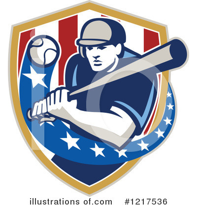 Royalty-Free (RF) Baseball Clipart Illustration by patrimonio - Stock Sample #1217536