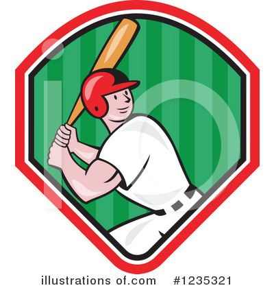 Royalty-Free (RF) Baseball Clipart Illustration by patrimonio - Stock Sample #1235321