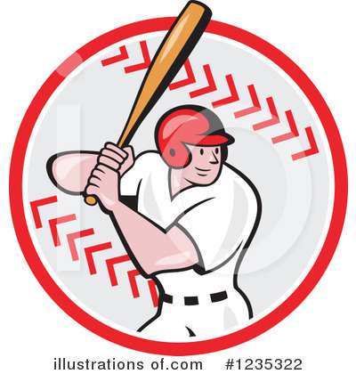 Royalty-Free (RF) Baseball Clipart Illustration by patrimonio - Stock Sample #1235322
