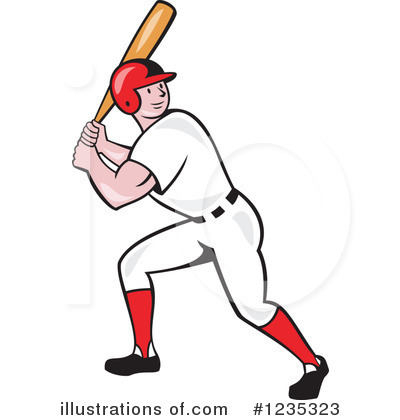 Royalty-Free (RF) Baseball Clipart Illustration by patrimonio - Stock Sample #1235323