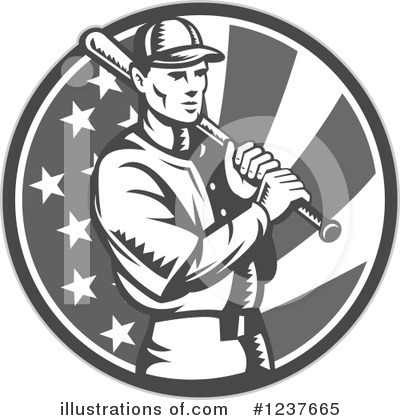 Royalty-Free (RF) Baseball Clipart Illustration by patrimonio - Stock Sample #1237665