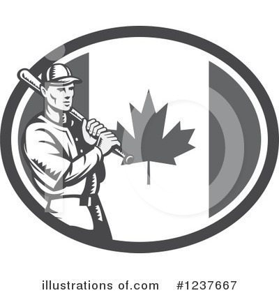 Royalty-Free (RF) Baseball Clipart Illustration by patrimonio - Stock Sample #1237667