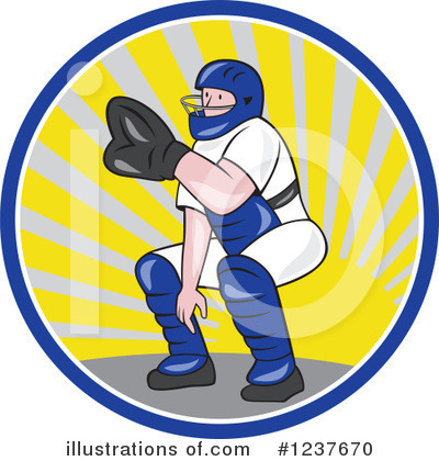 Royalty-Free (RF) Baseball Clipart Illustration by patrimonio - Stock Sample #1237670