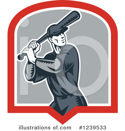 Royalty-Free (RF) Baseball Clipart Illustration by patrimonio - Stock Sample #1239533