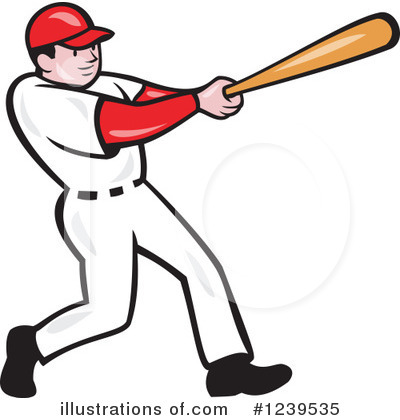 Royalty-Free (RF) Baseball Clipart Illustration by patrimonio - Stock Sample #1239535