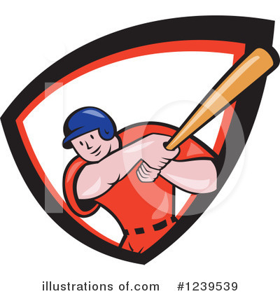 Royalty-Free (RF) Baseball Clipart Illustration by patrimonio - Stock Sample #1239539