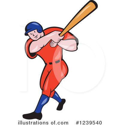 Royalty-Free (RF) Baseball Clipart Illustration by patrimonio - Stock Sample #1239540