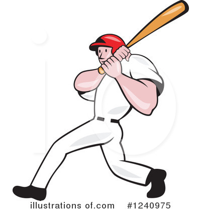 Royalty-Free (RF) Baseball Clipart Illustration by patrimonio - Stock Sample #1240975