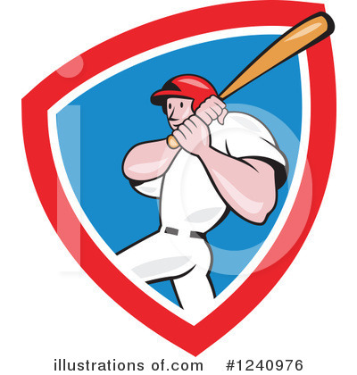 Royalty-Free (RF) Baseball Clipart Illustration by patrimonio - Stock Sample #1240976