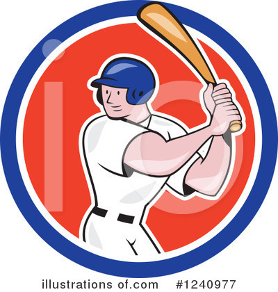 Royalty-Free (RF) Baseball Clipart Illustration by patrimonio - Stock Sample #1240977