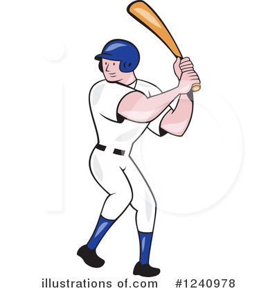 Royalty-Free (RF) Baseball Clipart Illustration by patrimonio - Stock Sample #1240978