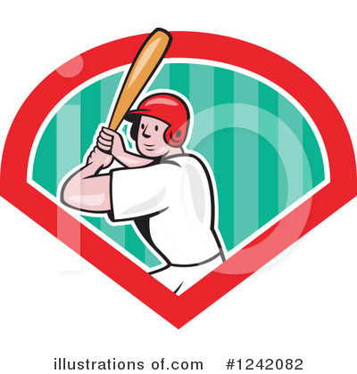 Royalty-Free (RF) Baseball Clipart Illustration by patrimonio - Stock Sample #1242082