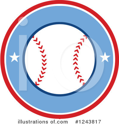 Royalty-Free (RF) Baseball Clipart Illustration by Hit Toon - Stock Sample #1243817
