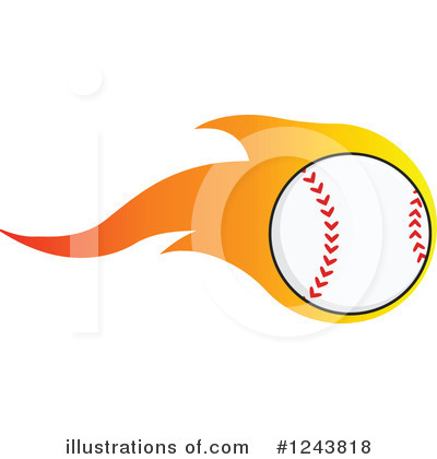 Royalty-Free (RF) Baseball Clipart Illustration by Hit Toon - Stock Sample #1243818