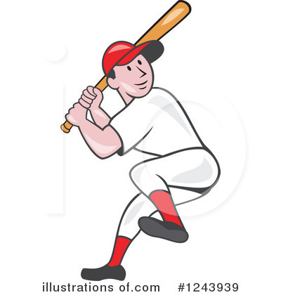 Royalty-Free (RF) Baseball Clipart Illustration by patrimonio - Stock Sample #1243939