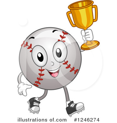 Royalty-Free (RF) Baseball Clipart Illustration by BNP Design Studio - Stock Sample #1246274