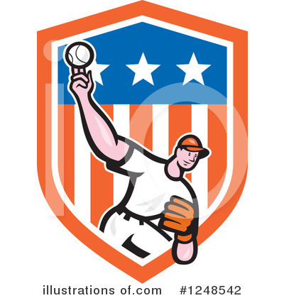 Royalty-Free (RF) Baseball Clipart Illustration by patrimonio - Stock Sample #1248542