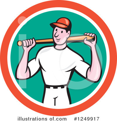 Royalty-Free (RF) Baseball Clipart Illustration by patrimonio - Stock Sample #1249917