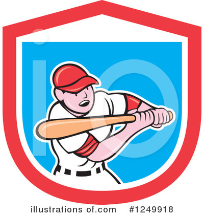 Royalty-Free (RF) Baseball Clipart Illustration by patrimonio - Stock Sample #1249918
