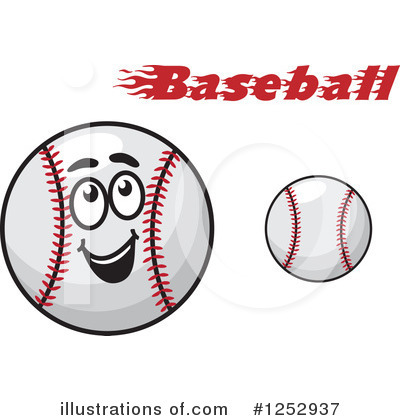 Royalty-Free (RF) Baseball Clipart Illustration by Vector Tradition SM - Stock Sample #1252937