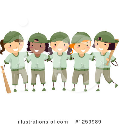 Royalty-Free (RF) Baseball Clipart Illustration by BNP Design Studio - Stock Sample #1259989