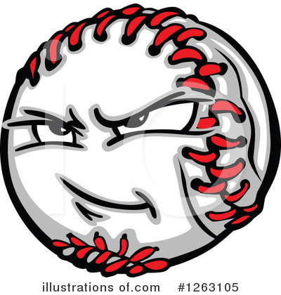 Royalty-Free (RF) Baseball Clipart Illustration by Chromaco - Stock Sample #1263105