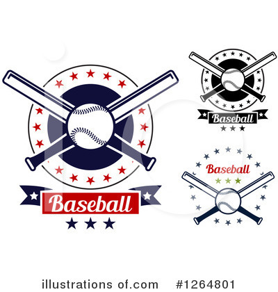 Royalty-Free (RF) Baseball Clipart Illustration by Vector Tradition SM - Stock Sample #1264801