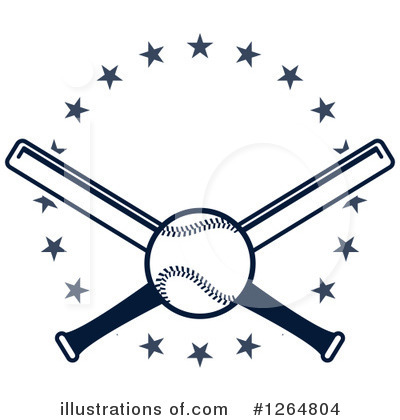 Royalty-Free (RF) Baseball Clipart Illustration by Vector Tradition SM - Stock Sample #1264804