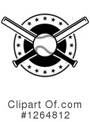 Baseball Clipart #1264812 by Vector Tradition SM