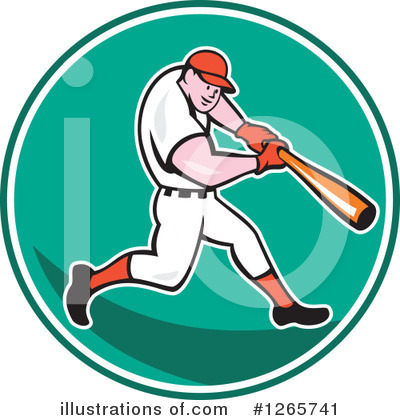 Royalty-Free (RF) Baseball Clipart Illustration by patrimonio - Stock Sample #1265741