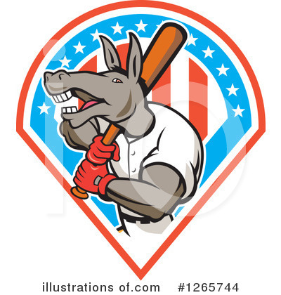 Royalty-Free (RF) Baseball Clipart Illustration by patrimonio - Stock Sample #1265744