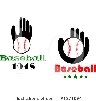 Royalty-Free (RF) Baseball Clipart Illustration by Vector Tradition SM - Stock Sample #1271094