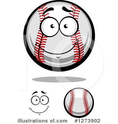 Royalty-Free (RF) Baseball Clipart Illustration by Vector Tradition SM - Stock Sample #1273902