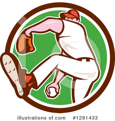 Royalty-Free (RF) Baseball Clipart Illustration by patrimonio - Stock Sample #1281433