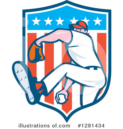 Royalty-Free (RF) Baseball Clipart Illustration by patrimonio - Stock Sample #1281434