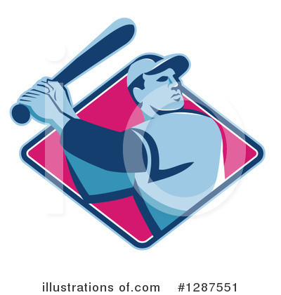 Royalty-Free (RF) Baseball Clipart Illustration by patrimonio - Stock Sample #1287551