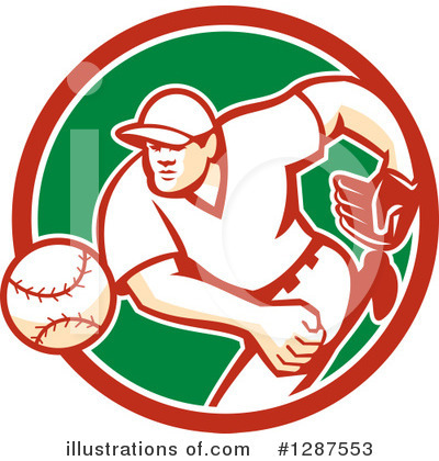 Royalty-Free (RF) Baseball Clipart Illustration by patrimonio - Stock Sample #1287553