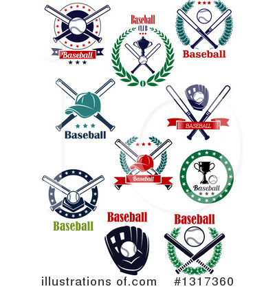 Royalty-Free (RF) Baseball Clipart Illustration by Vector Tradition SM - Stock Sample #1317360