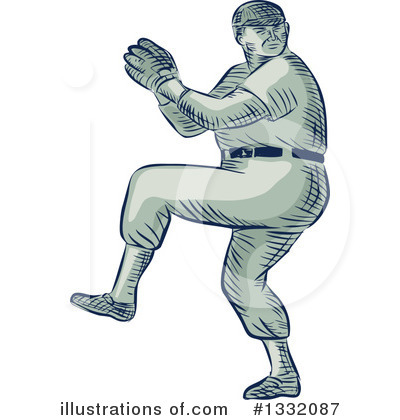 Royalty-Free (RF) Baseball Clipart Illustration by patrimonio - Stock Sample #1332087