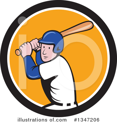 Royalty-Free (RF) Baseball Clipart Illustration by patrimonio - Stock Sample #1347206