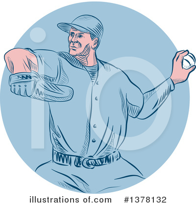 Royalty-Free (RF) Baseball Clipart Illustration by patrimonio - Stock Sample #1378132