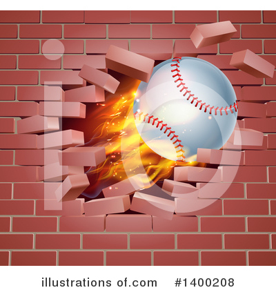 Royalty-Free (RF) Baseball Clipart Illustration by AtStockIllustration - Stock Sample #1400208