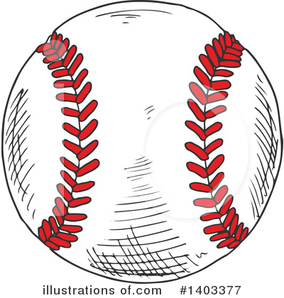 Royalty-Free (RF) Baseball Clipart Illustration by Vector Tradition SM - Stock Sample #1403377