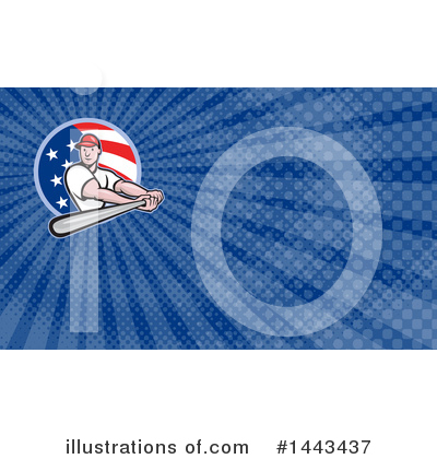 Royalty-Free (RF) Baseball Clipart Illustration by patrimonio - Stock Sample #1443437