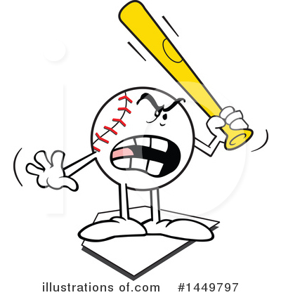 Baseball Clipart #1449797 by Johnny Sajem