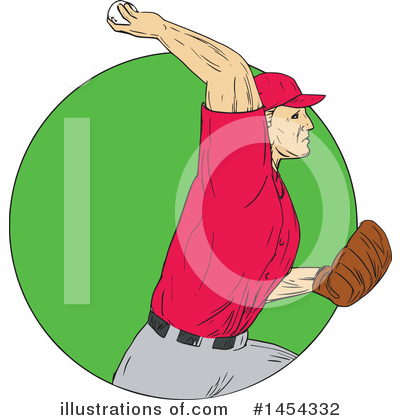 Royalty-Free (RF) Baseball Clipart Illustration by patrimonio - Stock Sample #1454332