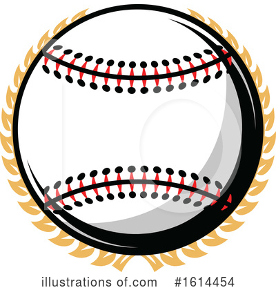 Baseball Clipart #1614454 by Vector Tradition SM