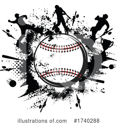 Royalty-Free (RF) Baseball Clipart Illustration by Vector Tradition SM - Stock Sample #1740288